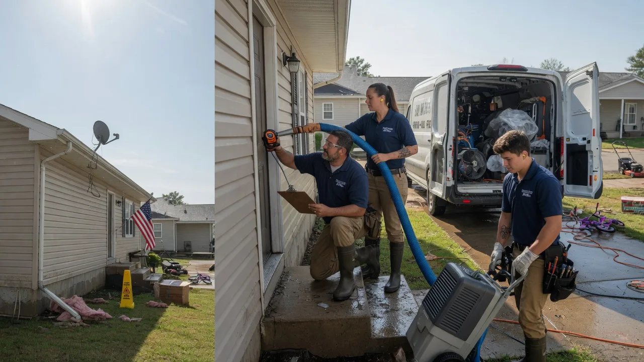 Ceiling Water Damage Restoration in Watts, OK near me